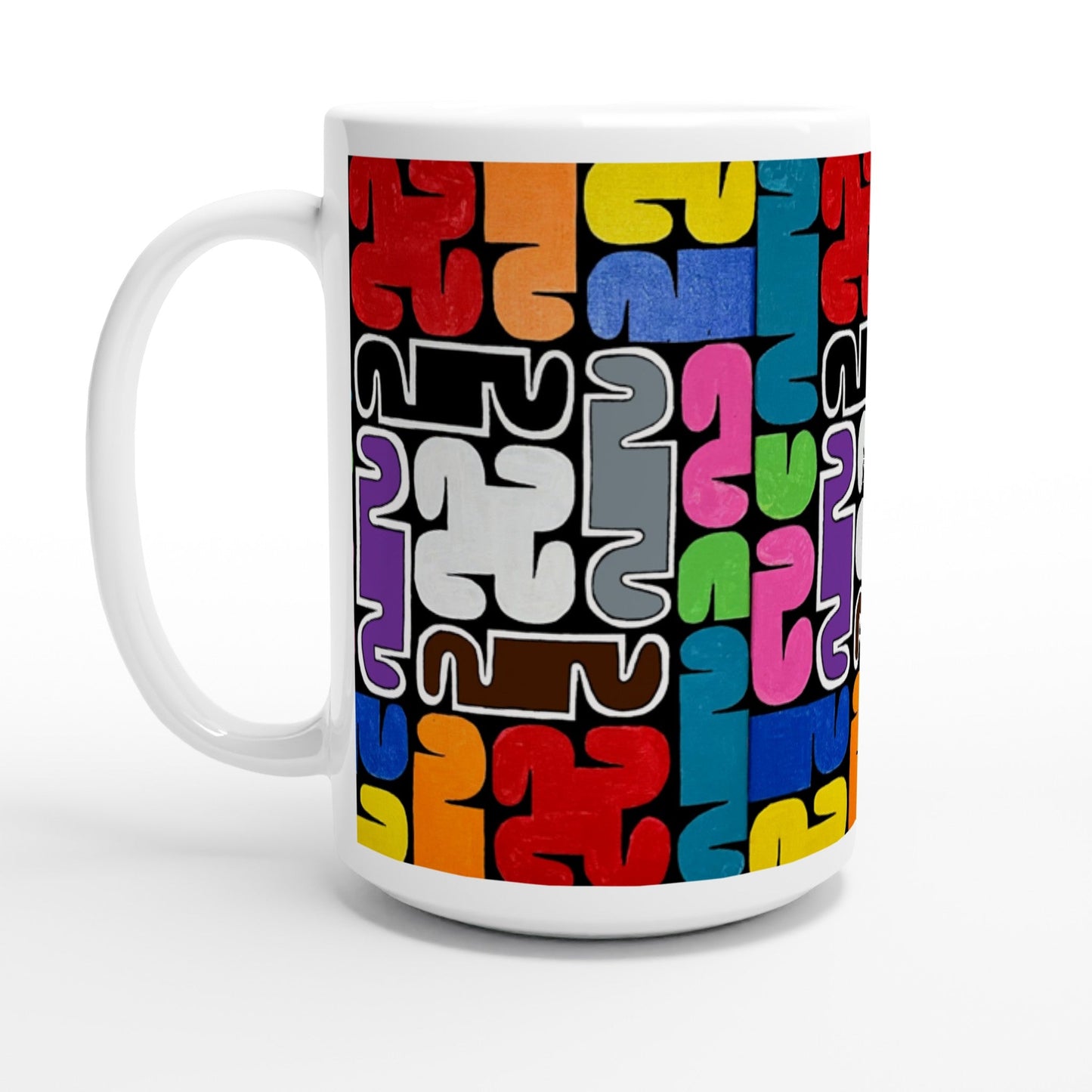 .LinP|RinP. 'Take it off' White 15oz Ceramic Mug .LinP|RinP.