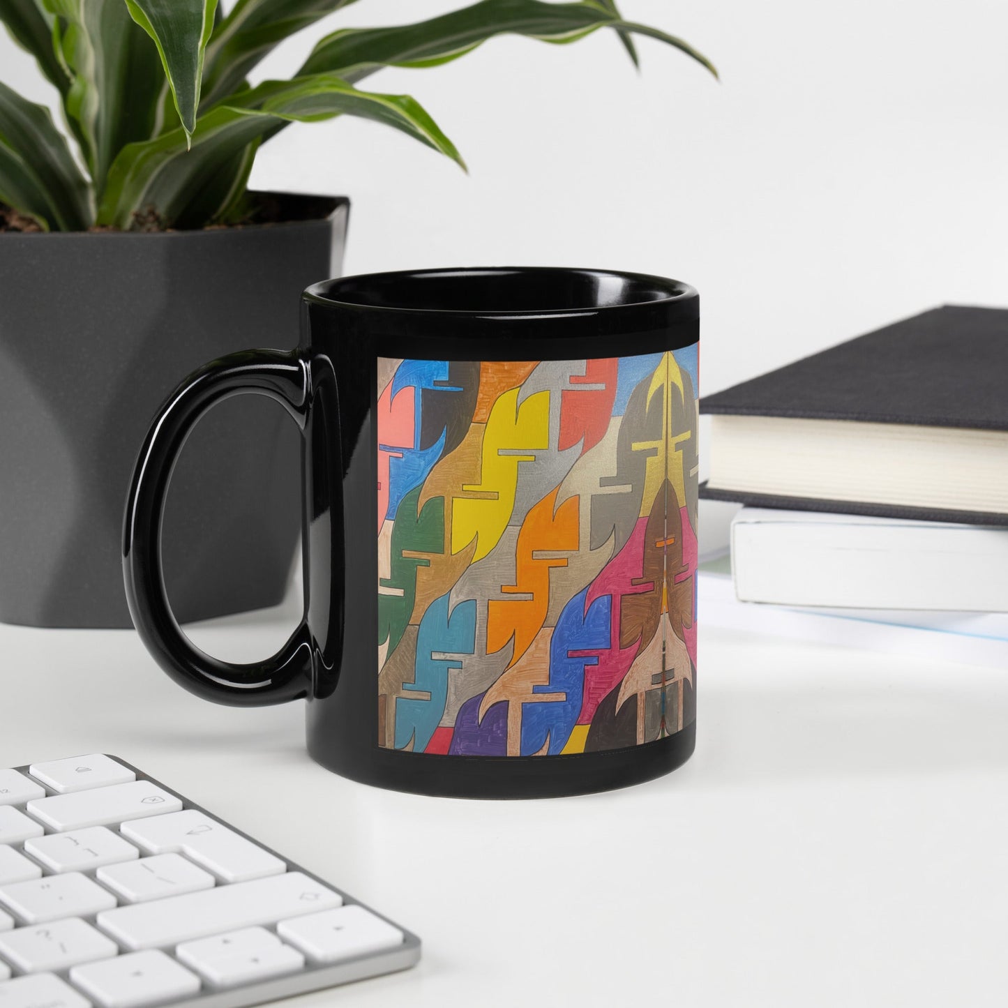 Together .LinP|RinP. Art Black Glossy Mug .LinP|RinP.