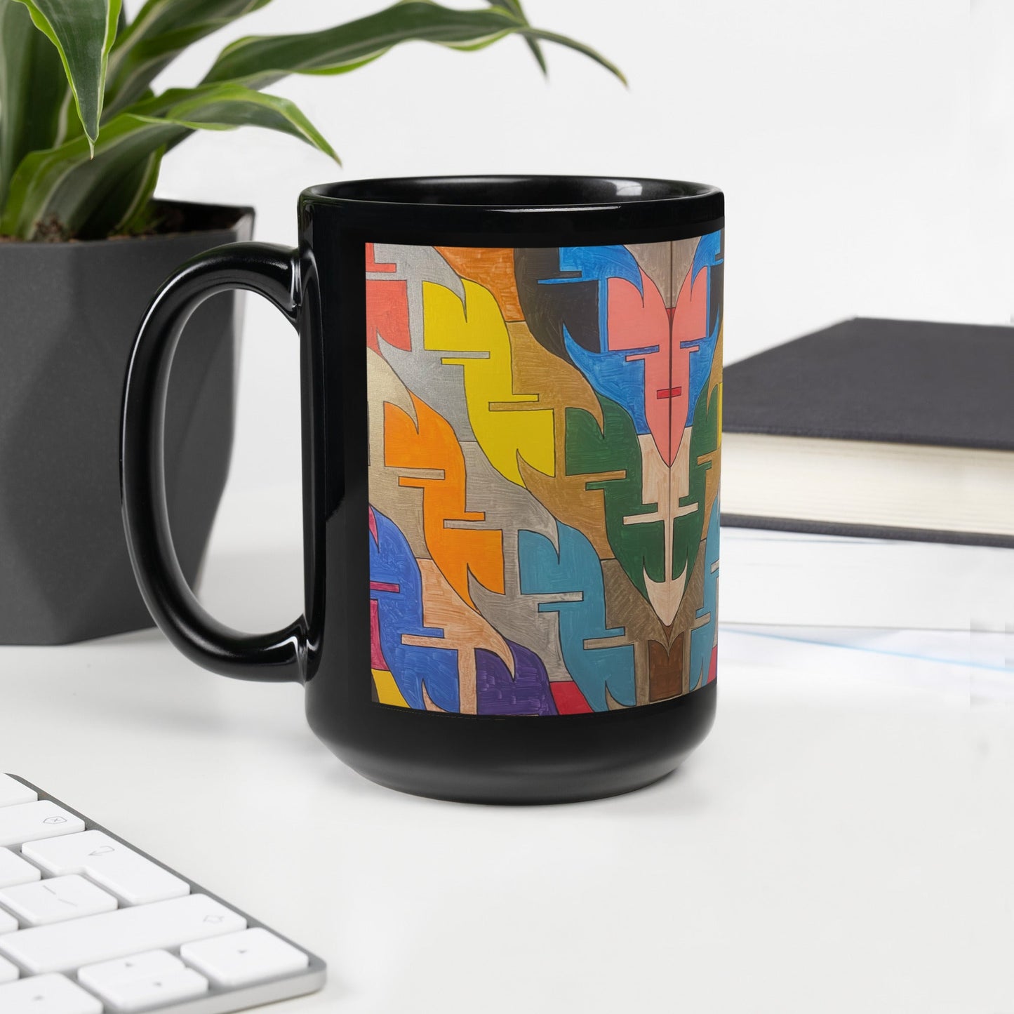 Together .LinP|RinP. Art Black Glossy Mug .LinP|RinP.