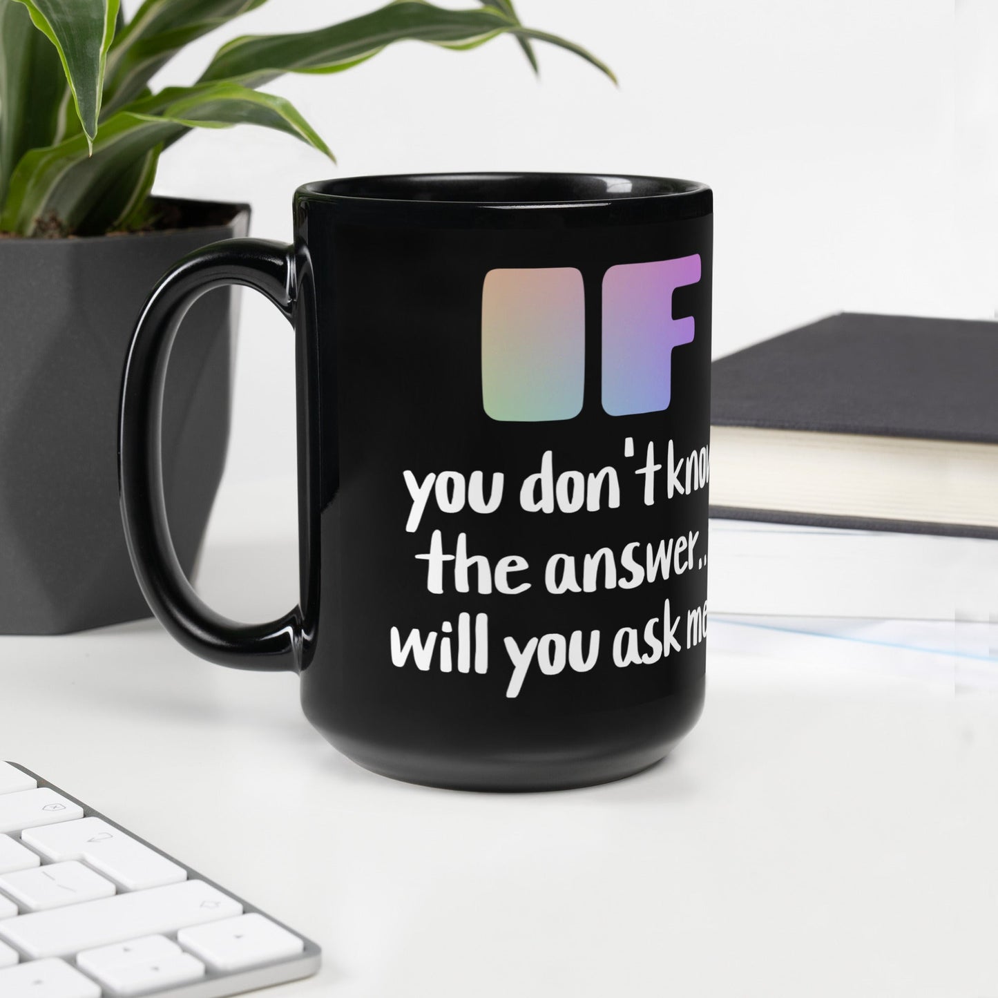 .LinP|RinP. Black Glossy Mug .LinP|RinP.