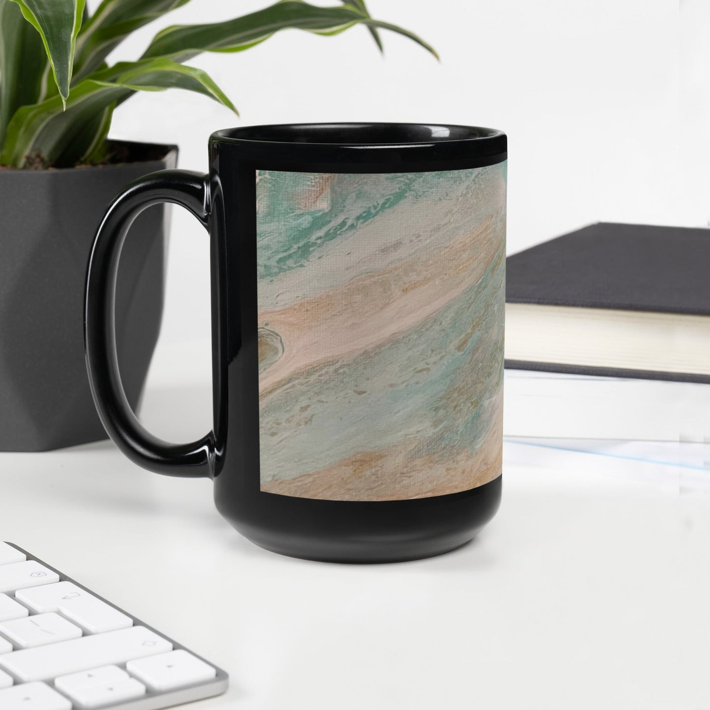 Heavenly .LinP|RinP. Black Glossy Mug .LinP|RinP.