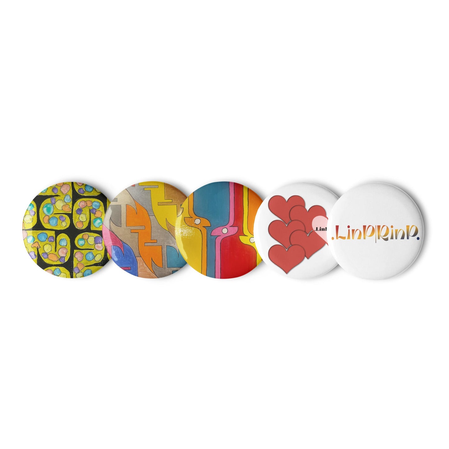 .LinP|RinP. Set of pin buttons .LinP|RinP.