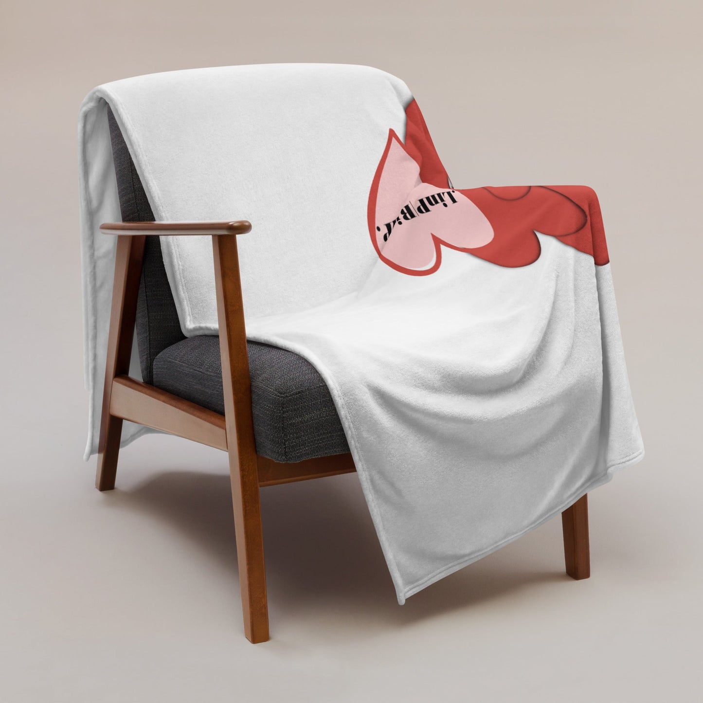 .LinP|RinP. Logo Throw Blanket .LinP|RinP.