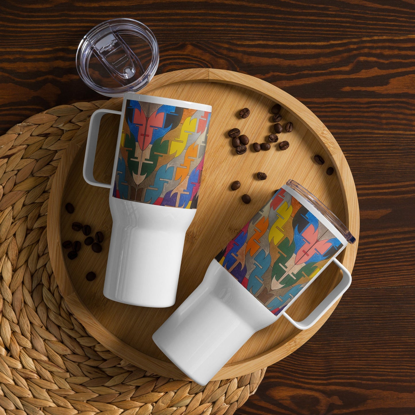 .LinP|RinP. Together Travel mug with a handle .LinP|RinP.