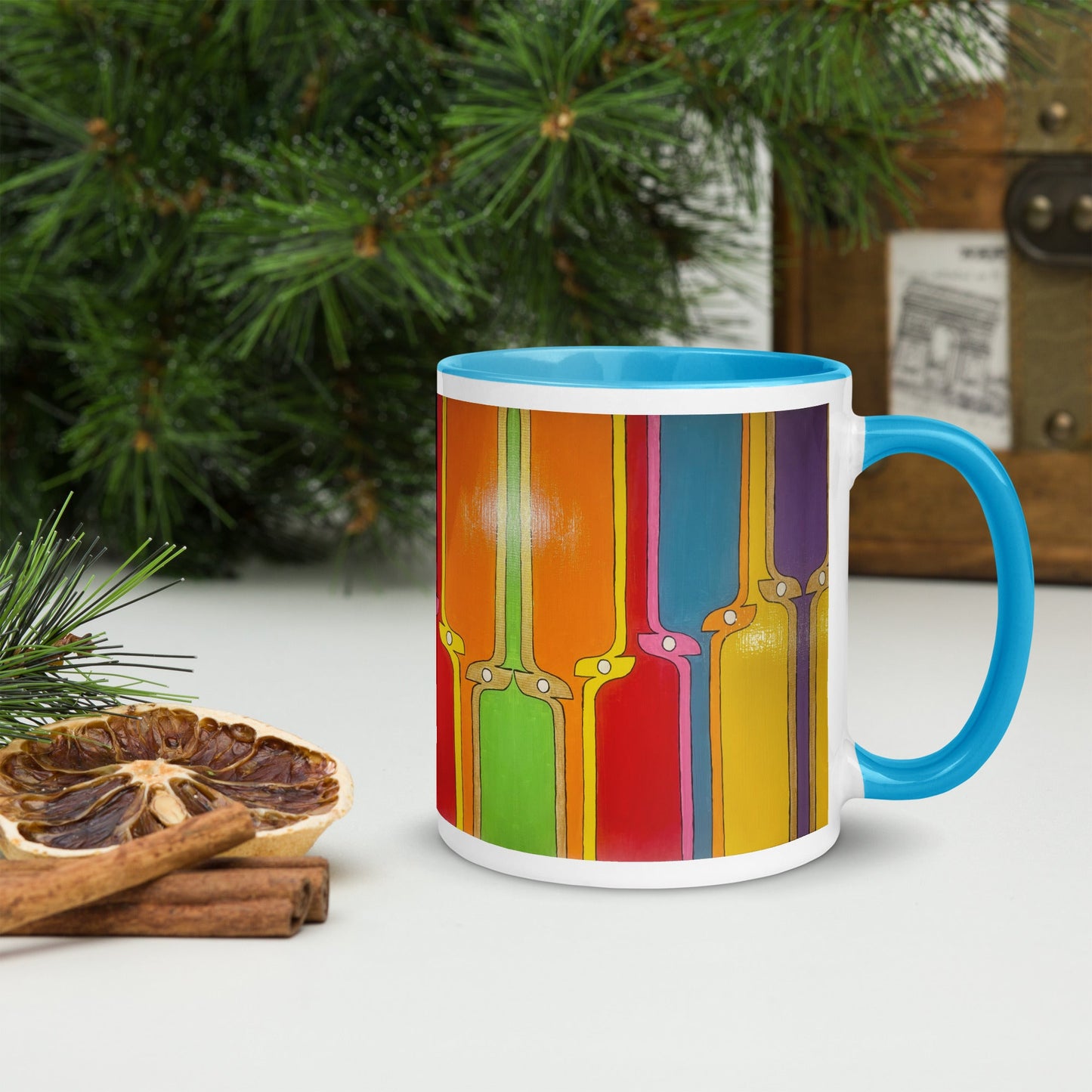 Kite .LinP|RinP. Mug with Color Inside .LinP|RinP.