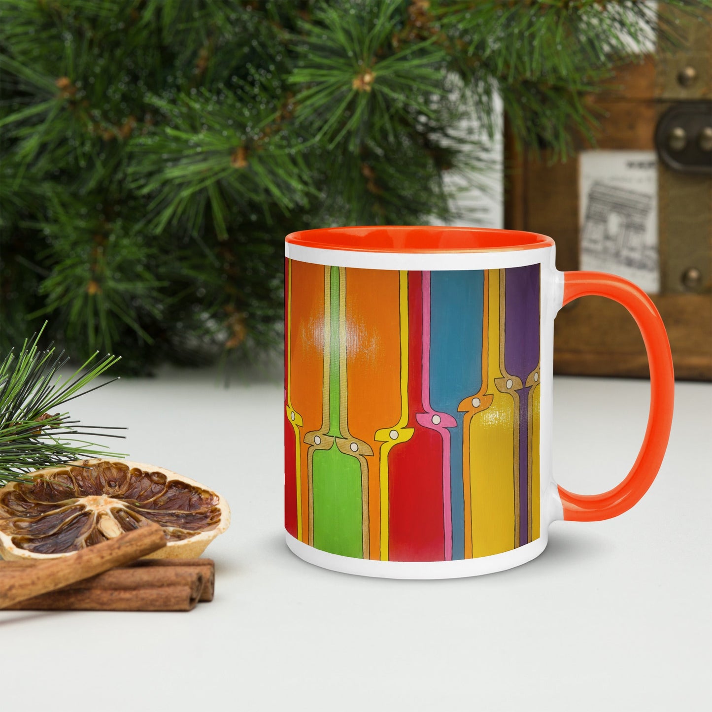 Kite .LinP|RinP. Mug with Color Inside .LinP|RinP.