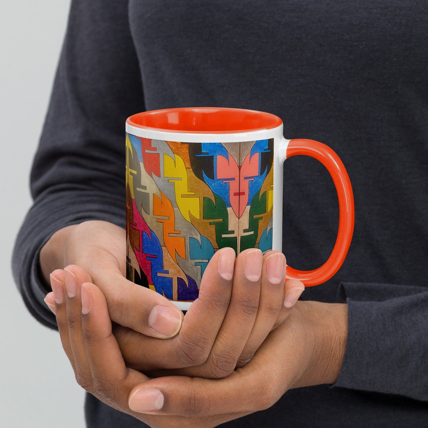 Together .LinP|RinP. Mug with Color Inside .LinP|RinP.