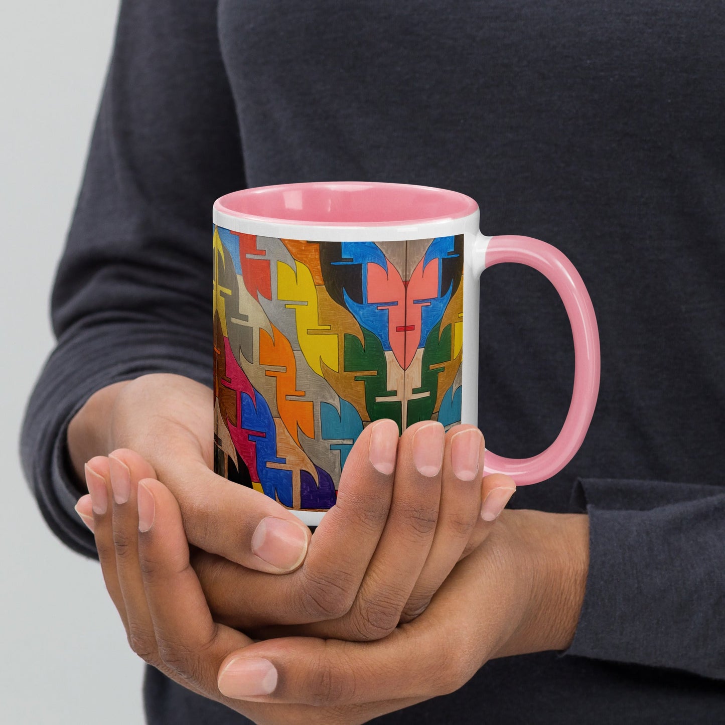 Together .LinP|RinP. Mug with Color Inside .LinP|RinP.