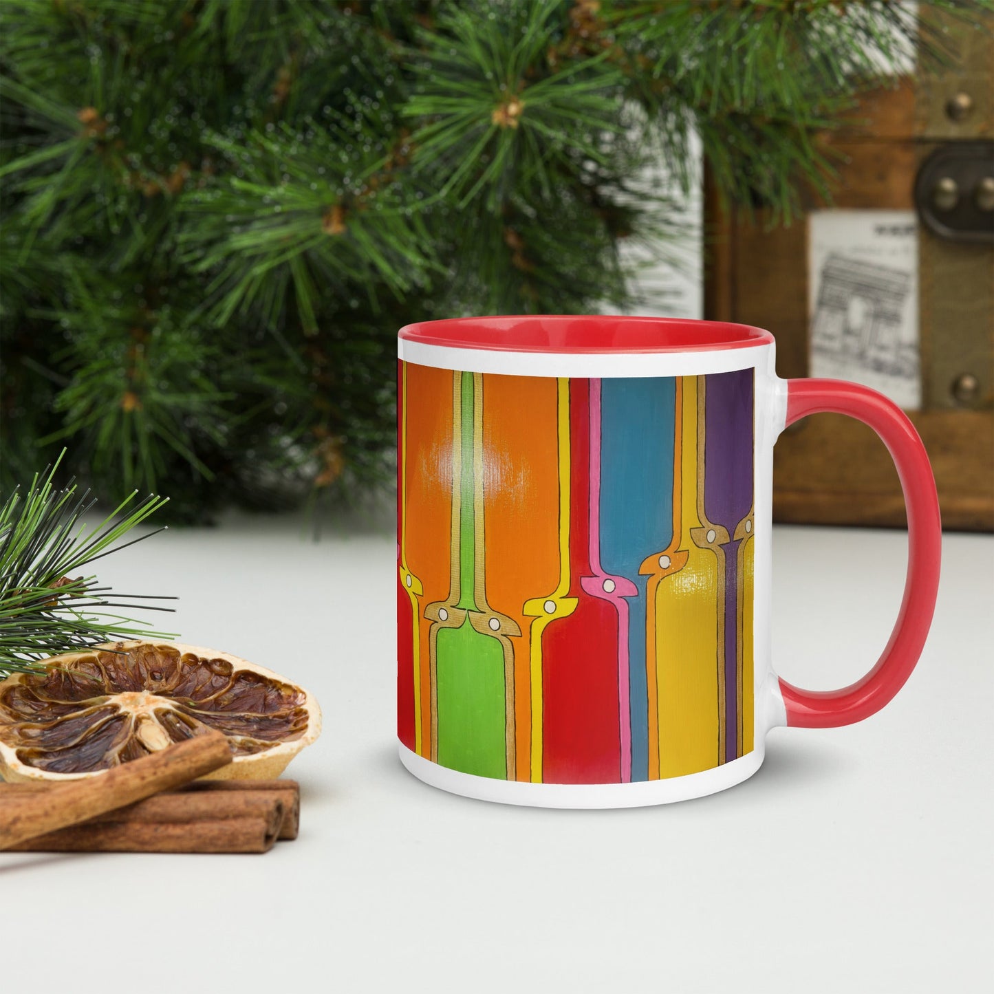 Kite .LinP|RinP. Mug with Color Inside .LinP|RinP.
