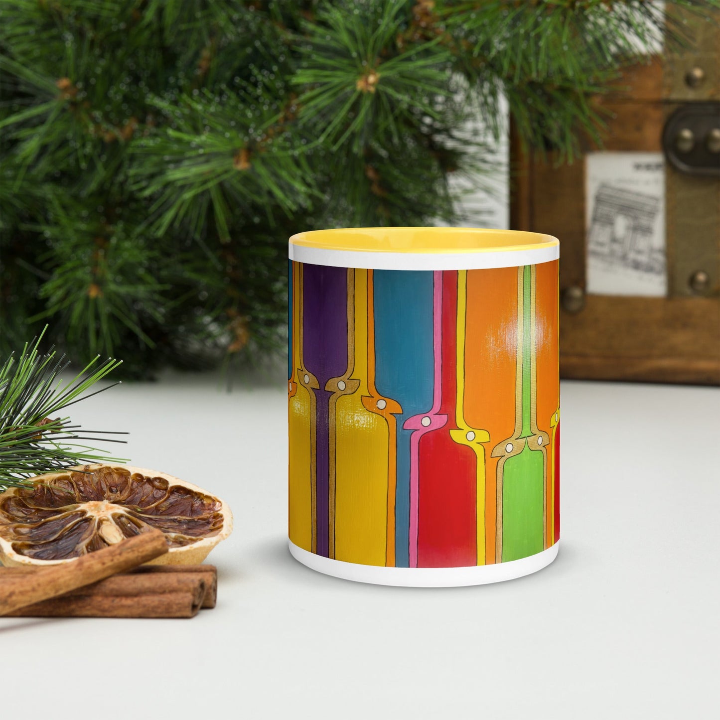 Kite .LinP|RinP. Mug with Color Inside .LinP|RinP.