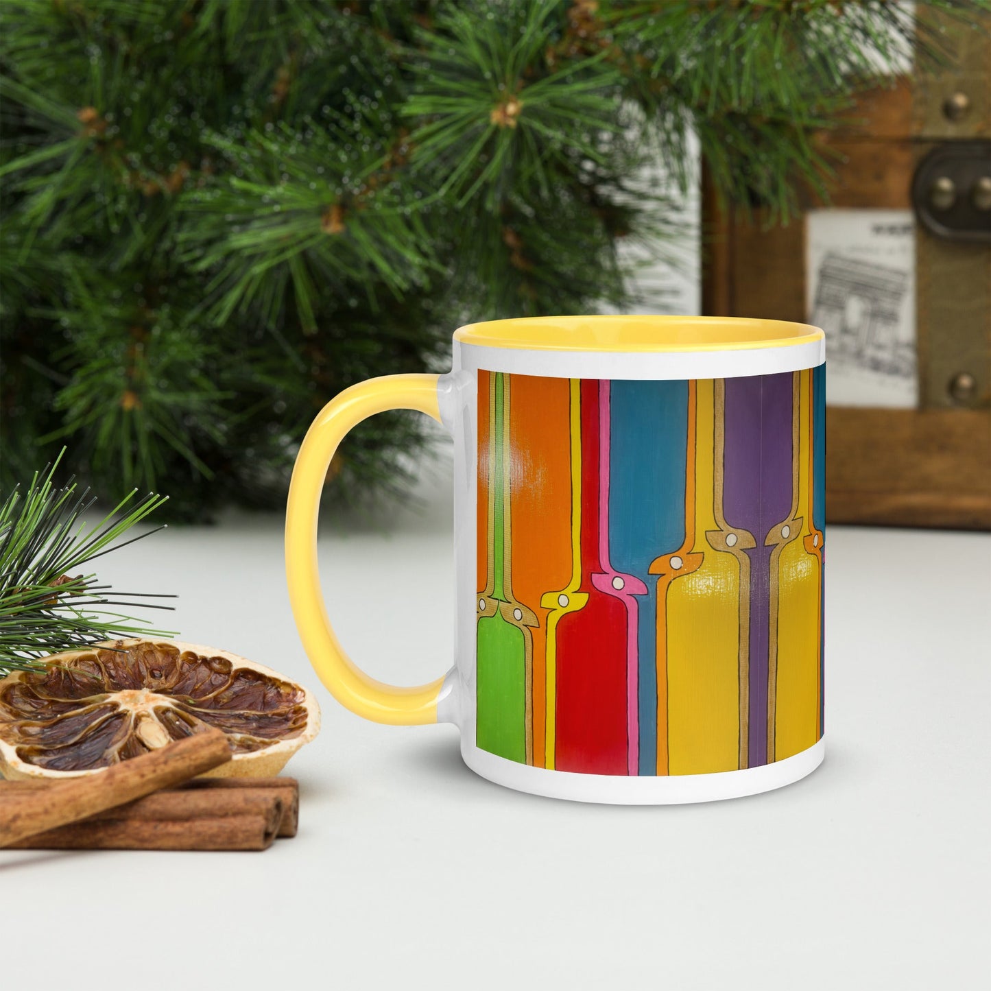 Kite .LinP|RinP. Mug with Color Inside .LinP|RinP.