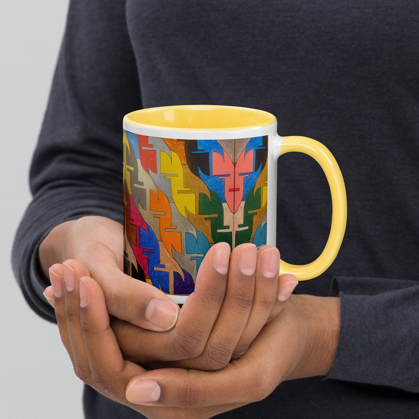 Together .LinP|RinP. Mug with Color Inside .LinP|RinP.