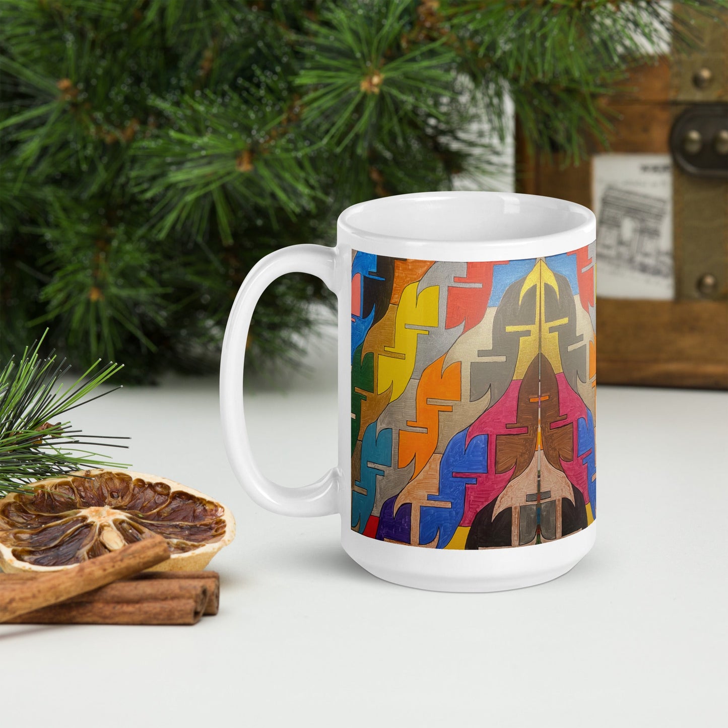 Together .LinP|RinP. Art White glossy mug .LinP|RinP.