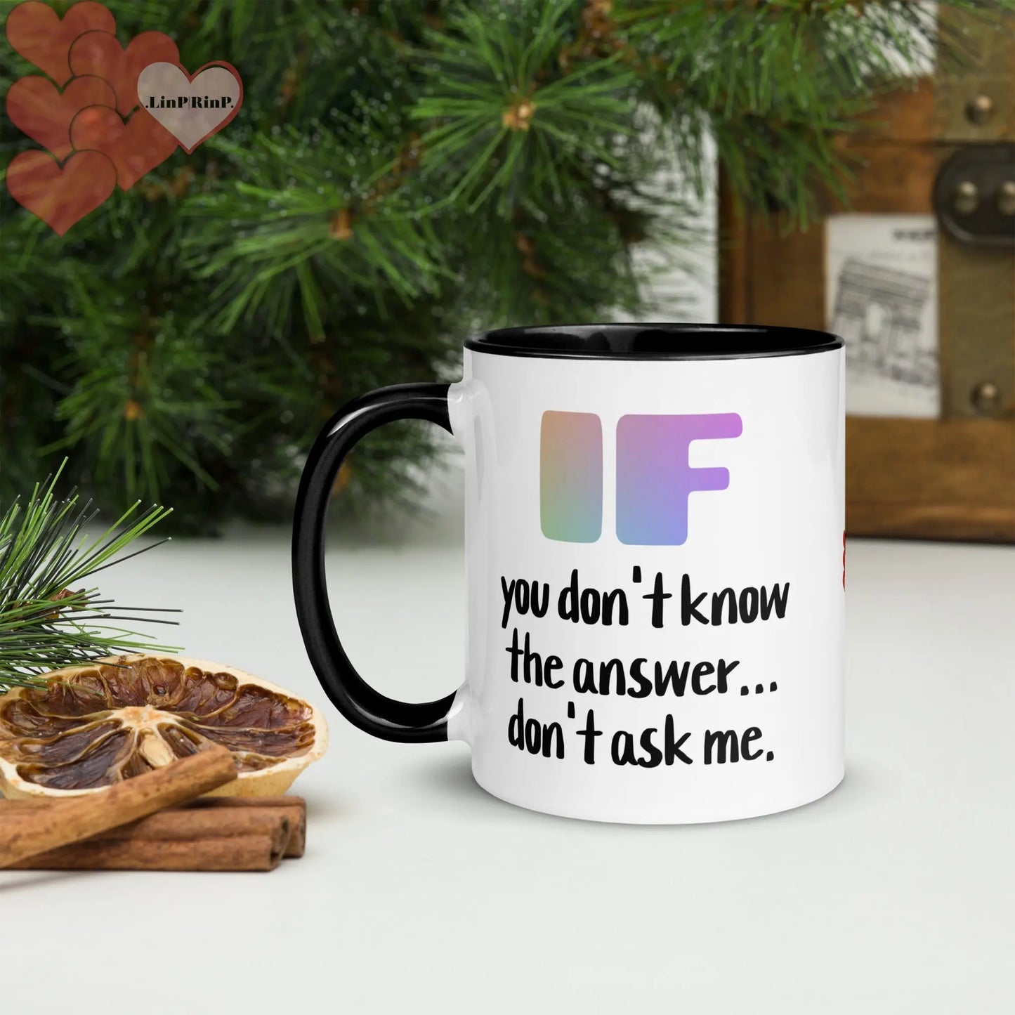 .LinP|RinP. Mug with Color Inside .LinP|RinP.