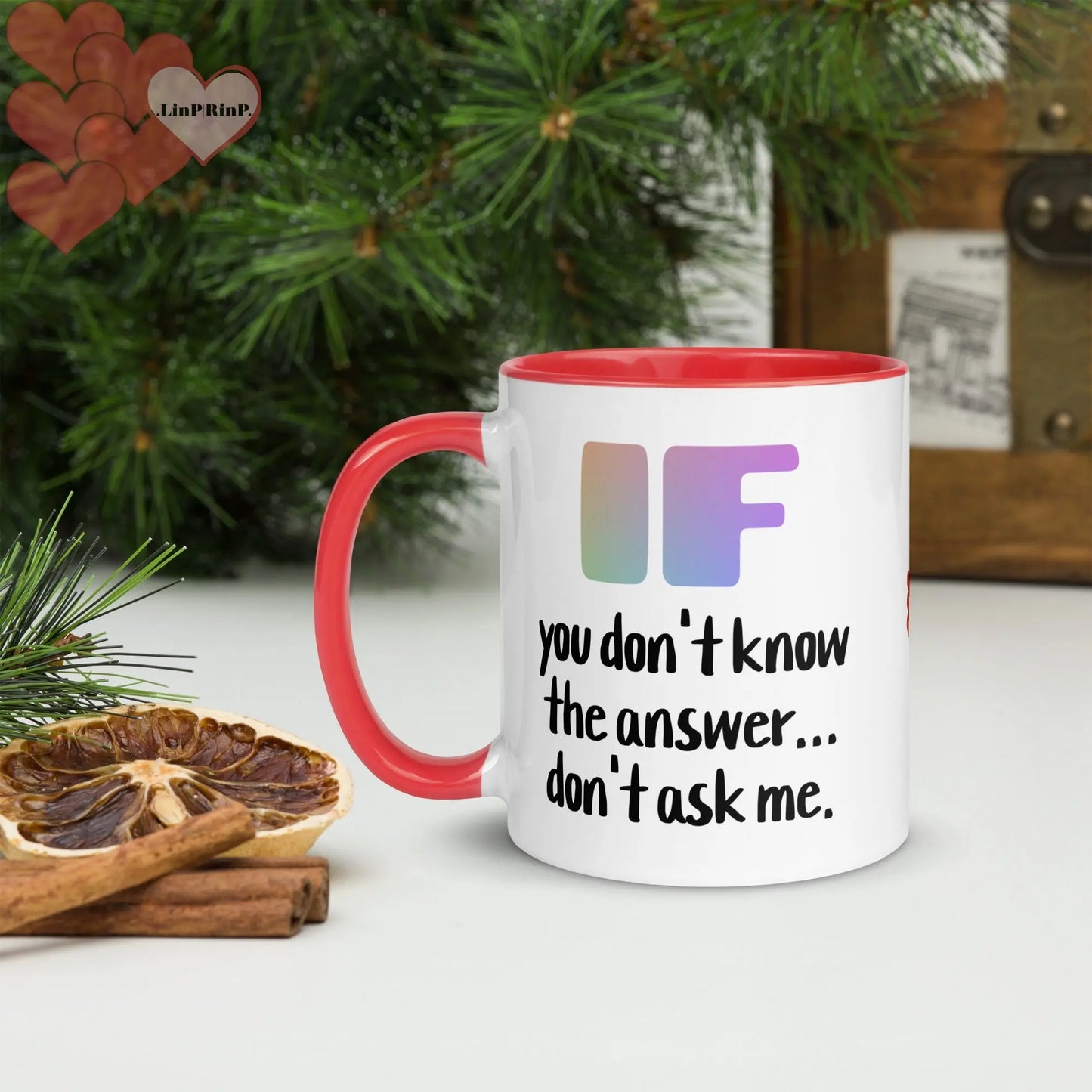 .LinP|RinP. Mug with Color Inside .LinP|RinP.