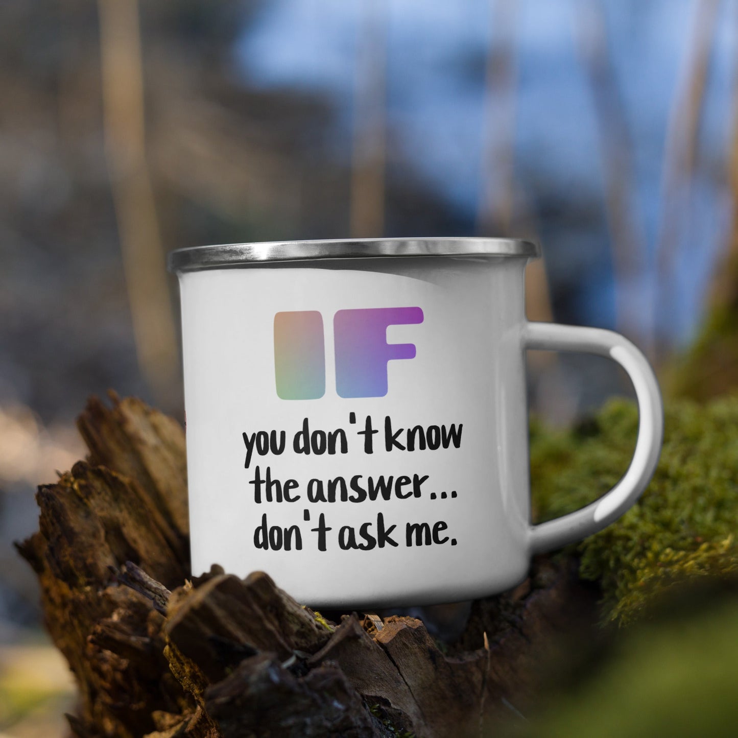 .LinP|RinP. Enamel Mug .LinP|RinP.