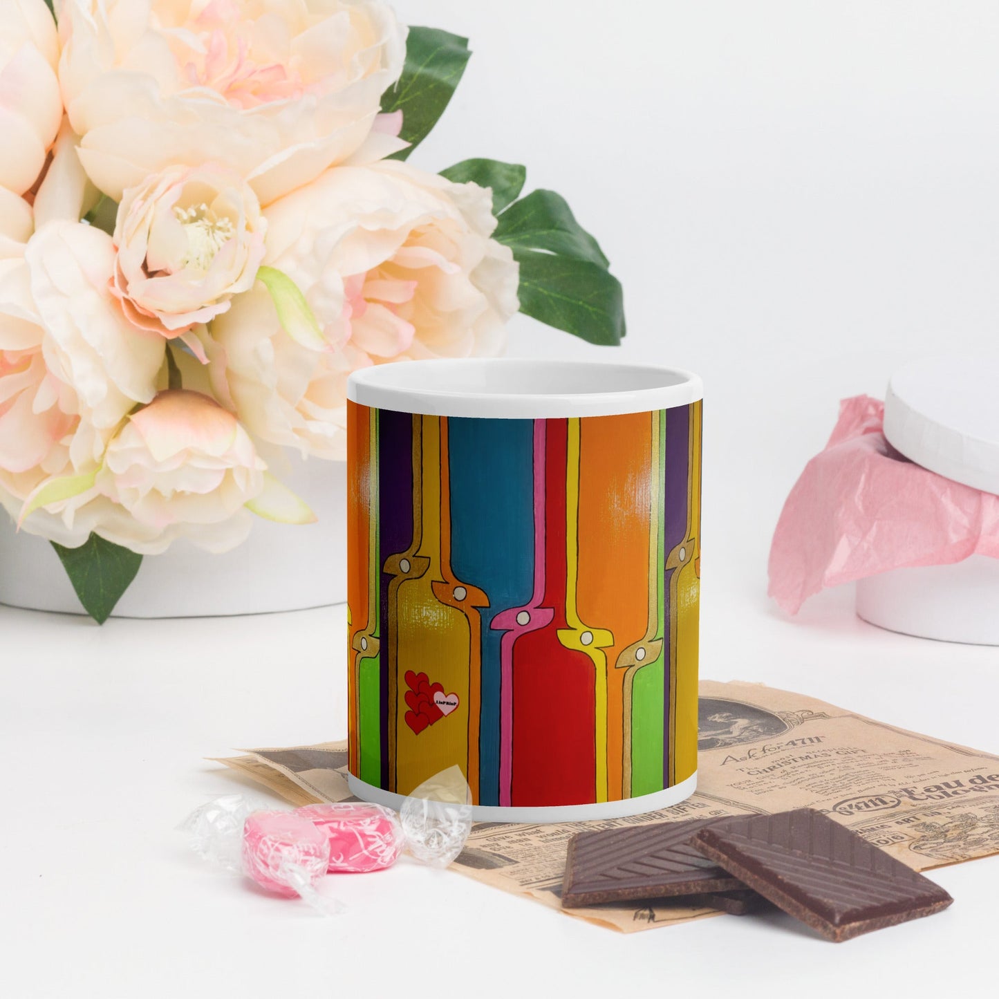 Kite .LinP|RinP. Art Glossy mug .LinP|RinP.