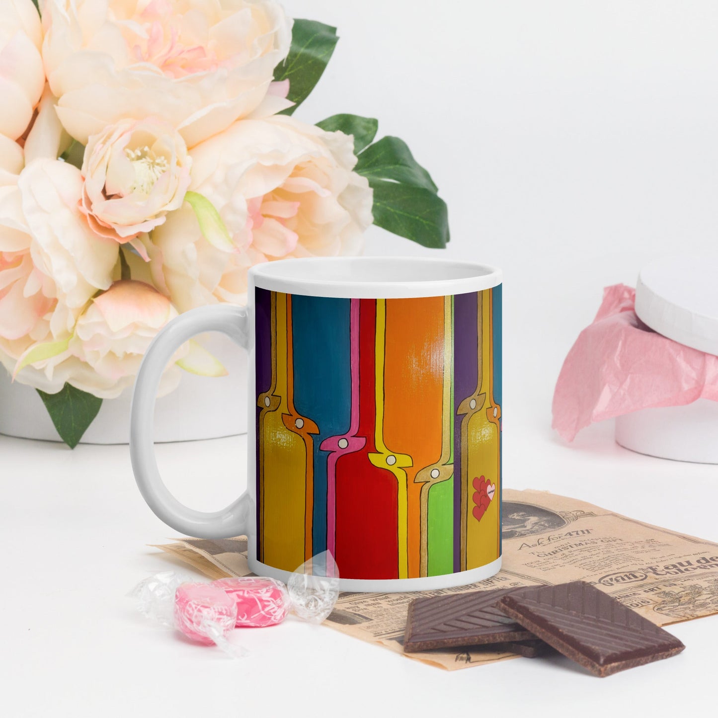Kite .LinP|RinP. Art Glossy mug .LinP|RinP.