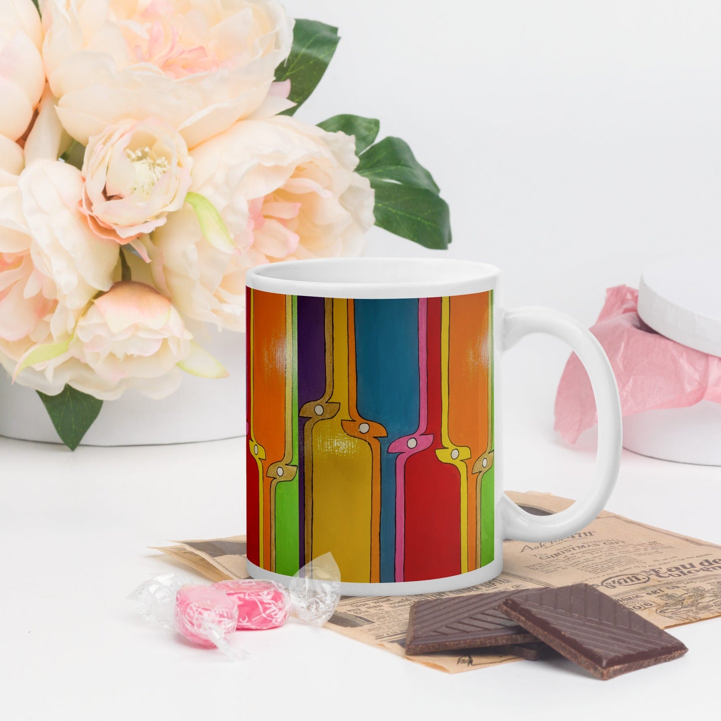 Kite .LinP|RinP. Art Glossy mug .LinP|RinP.