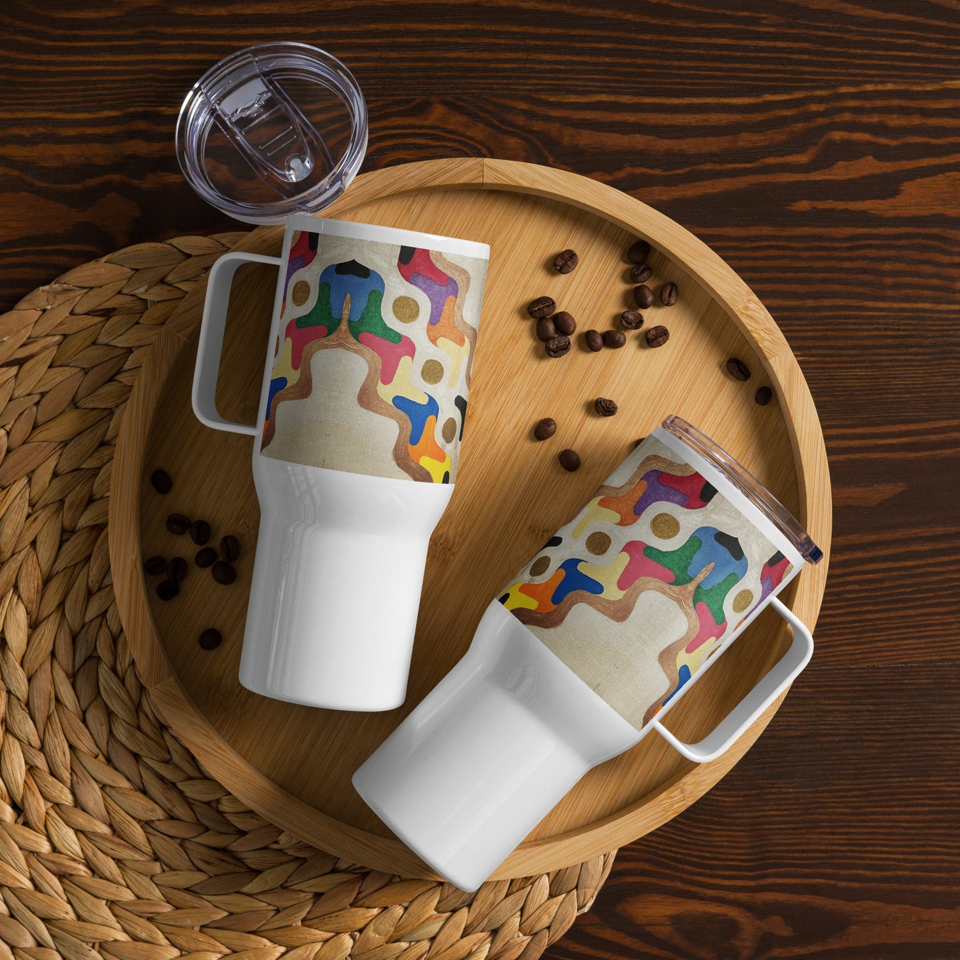 .LinP|RinP. Travel mug with a handle .LinP|RinP.