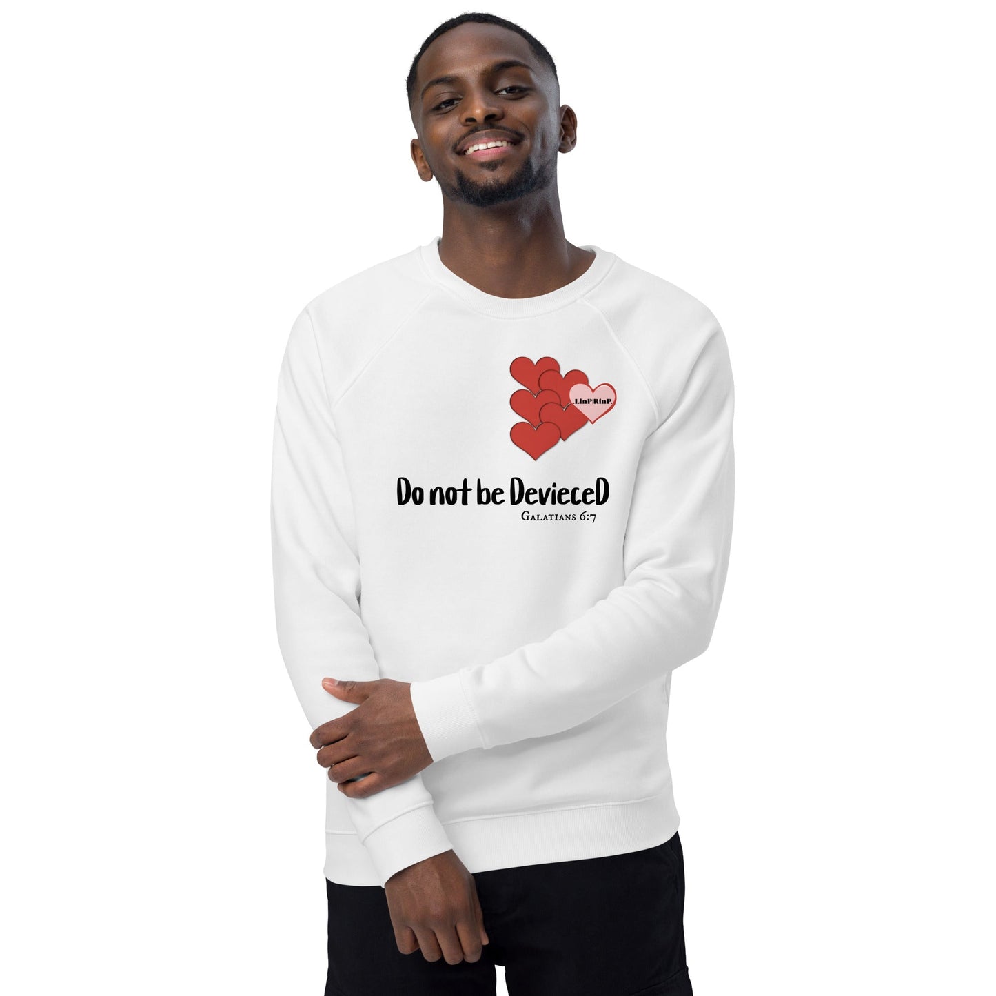 .LinP|RinP. Unisex organic raglan sweatshirt .LinP|RinP.