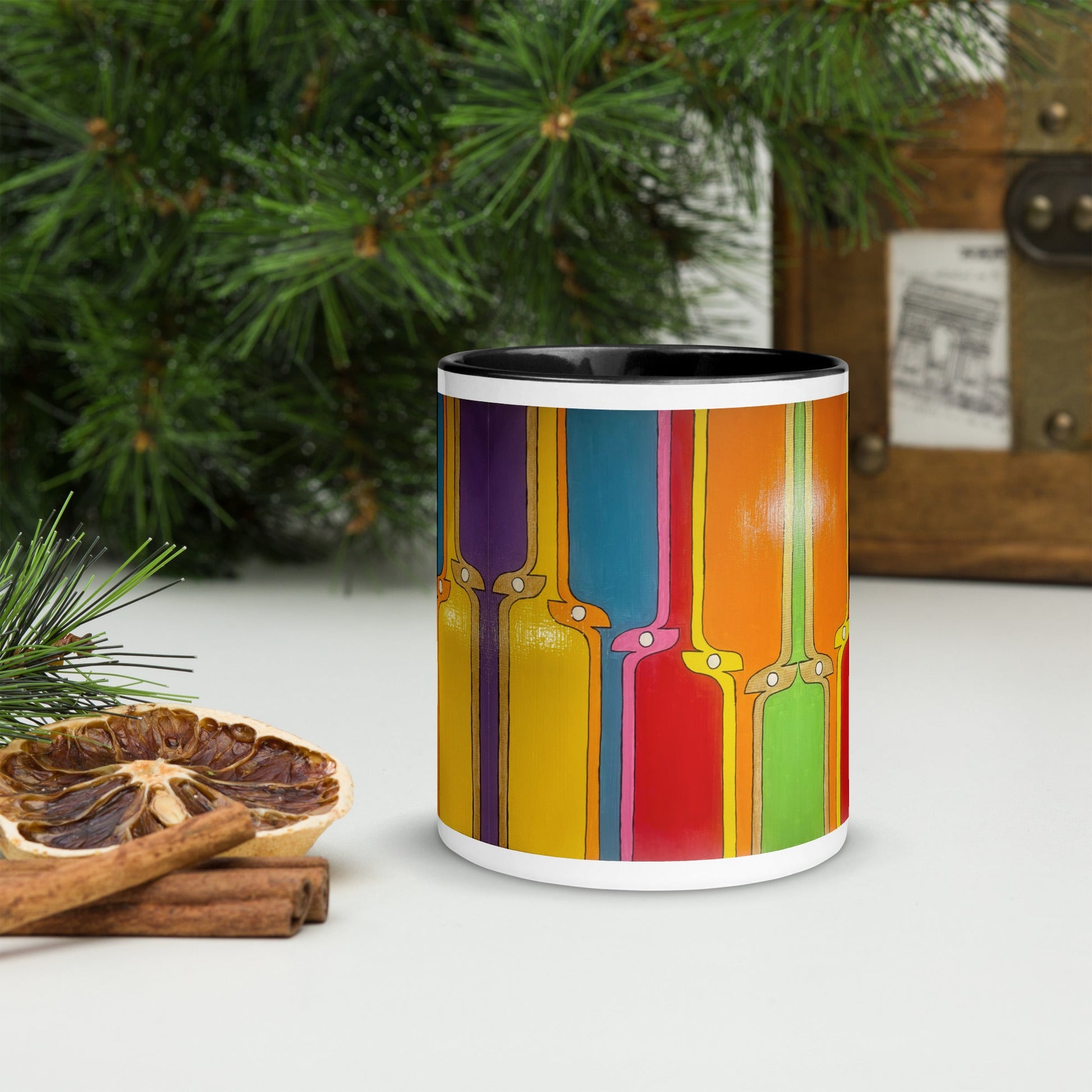 Kite .LinP|RinP. Mug with Color Inside .LinP|RinP.