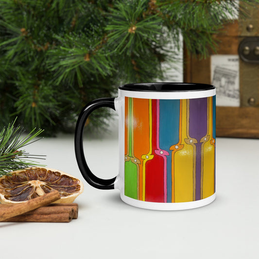Kite .LinP|RinP. Mug with Color Inside .LinP|RinP.