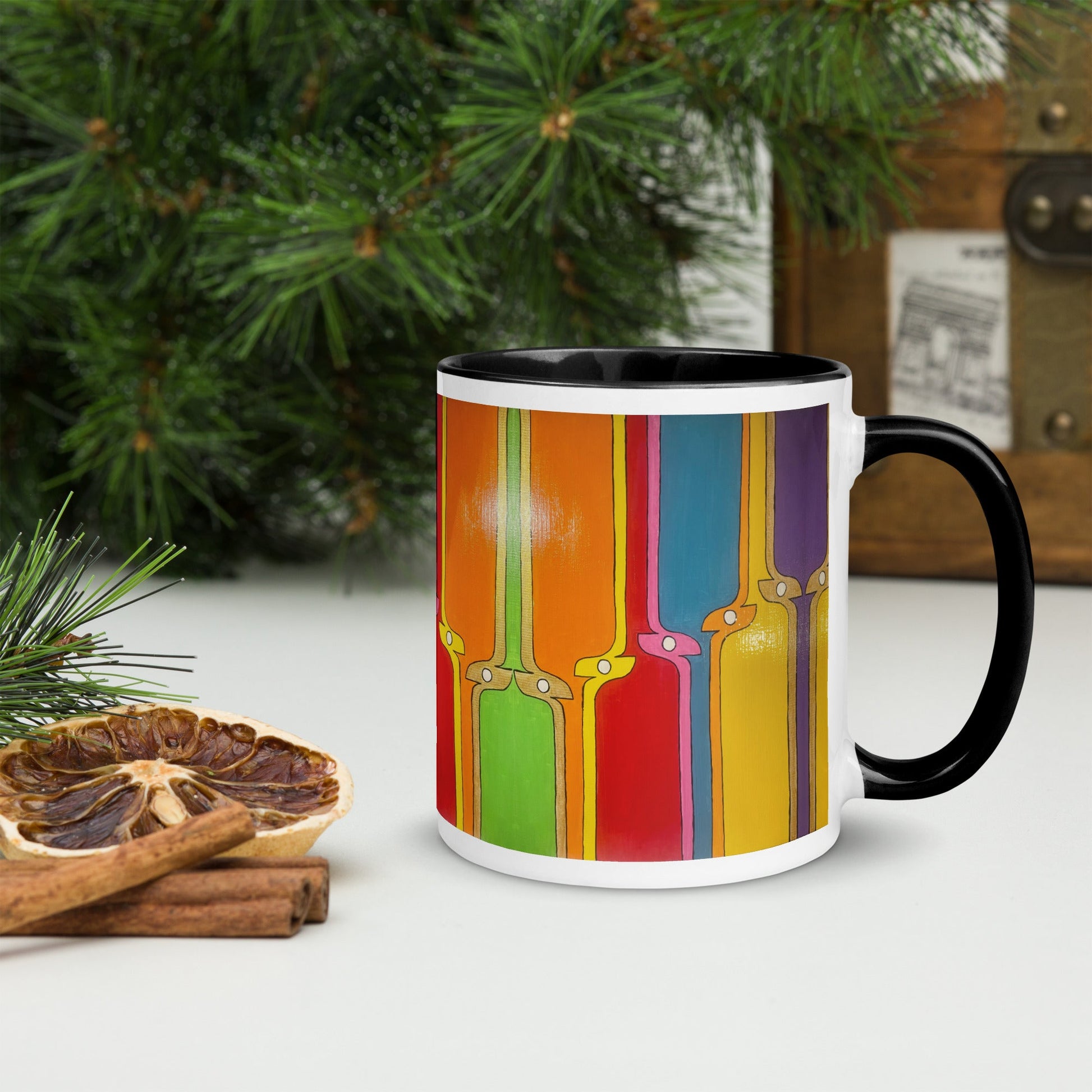Kite .LinP|RinP. Mug with Color Inside .LinP|RinP.