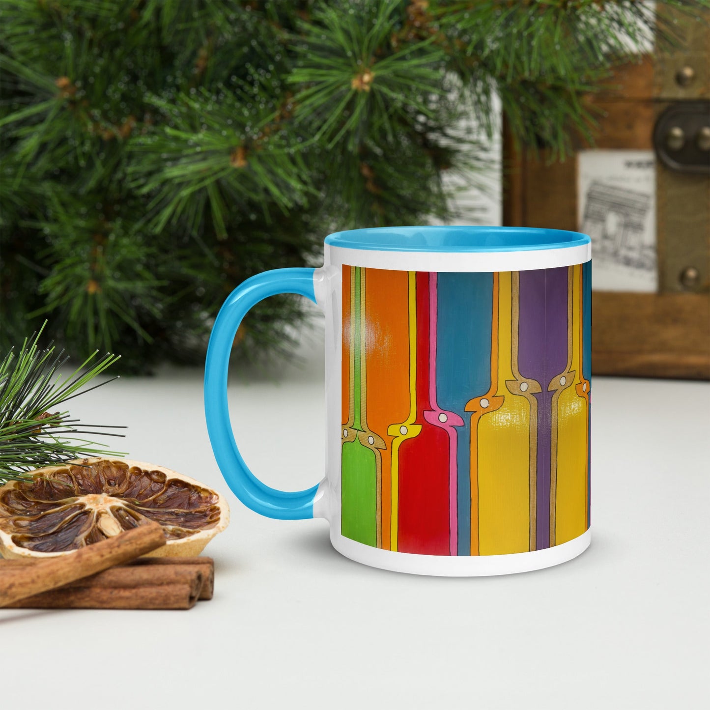 Kite .LinP|RinP. Mug with Color Inside .LinP|RinP.