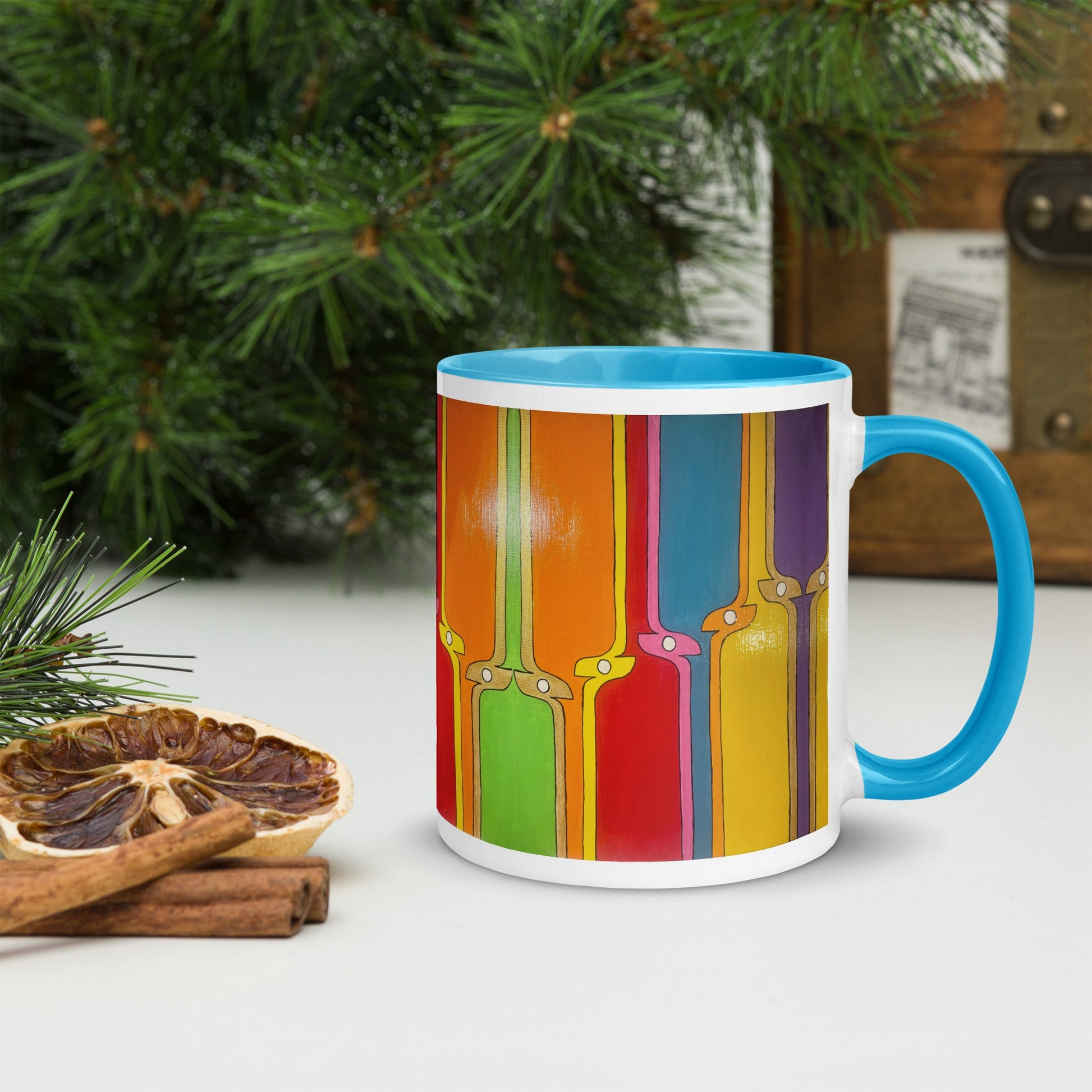 Kite .LinP|RinP. Mug with Color Inside .LinP|RinP.