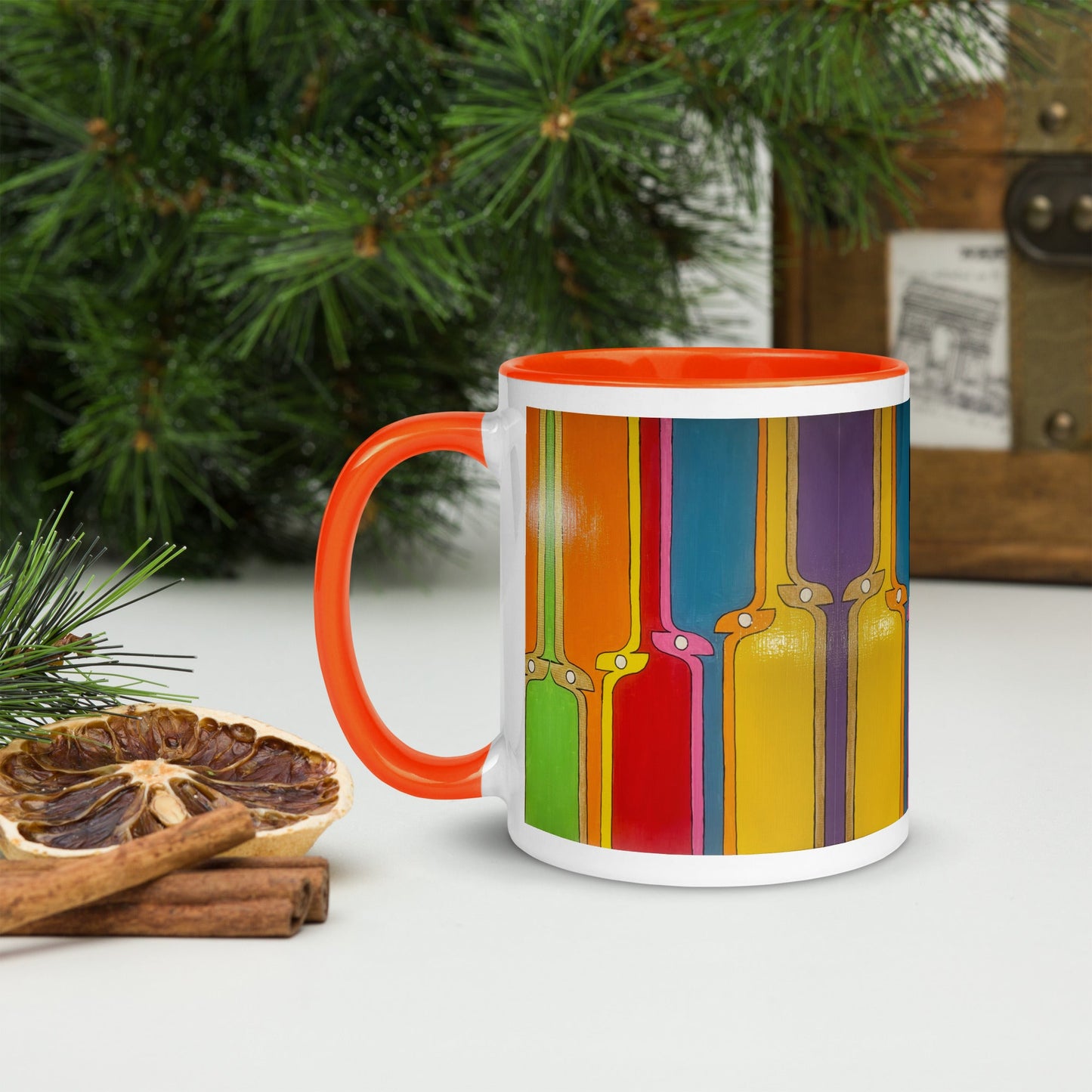 Kite .LinP|RinP. Mug with Color Inside .LinP|RinP.