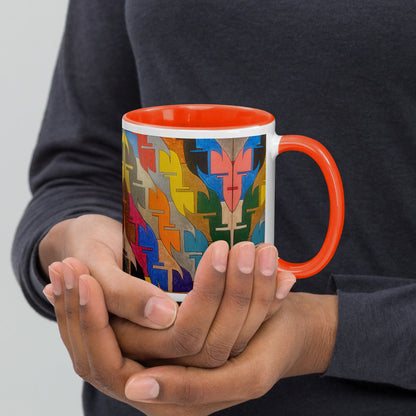 Together .LinP|RinP. Mug with Color Inside .LinP|RinP.