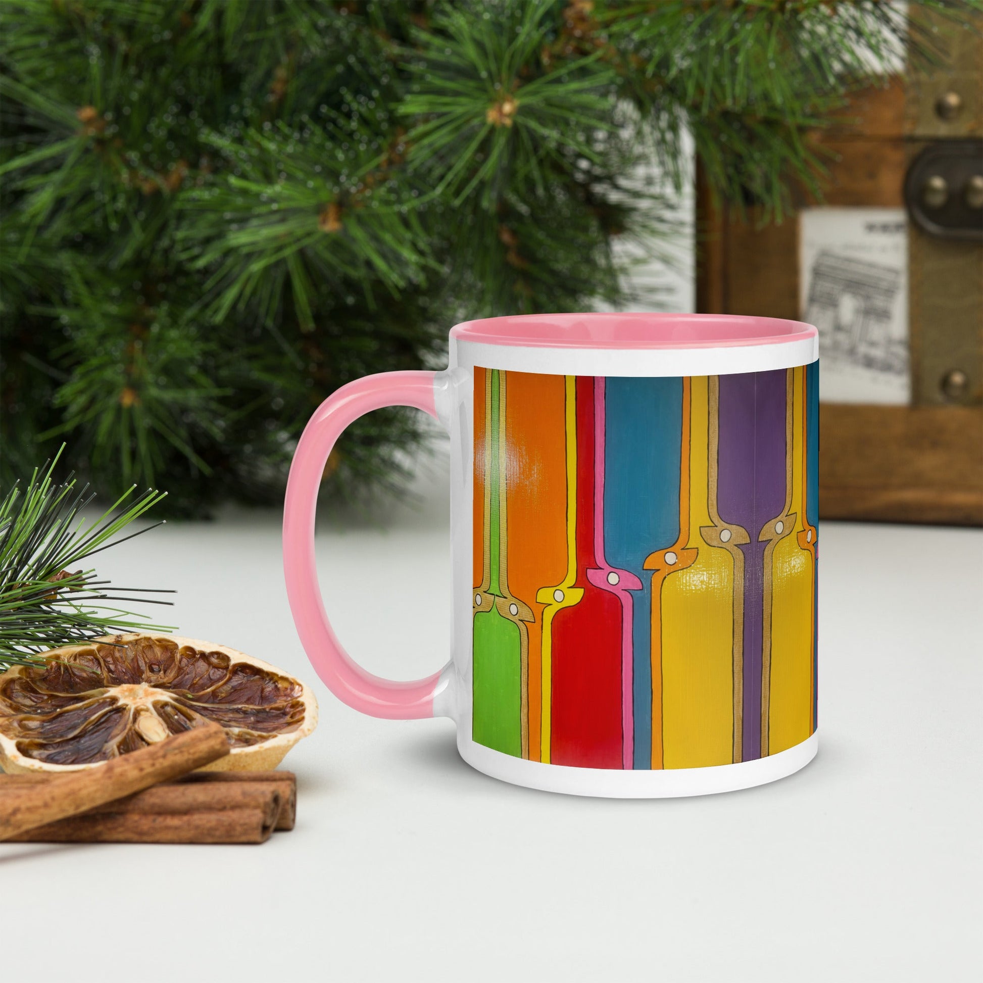 Kite .LinP|RinP. Mug with Color Inside .LinP|RinP.