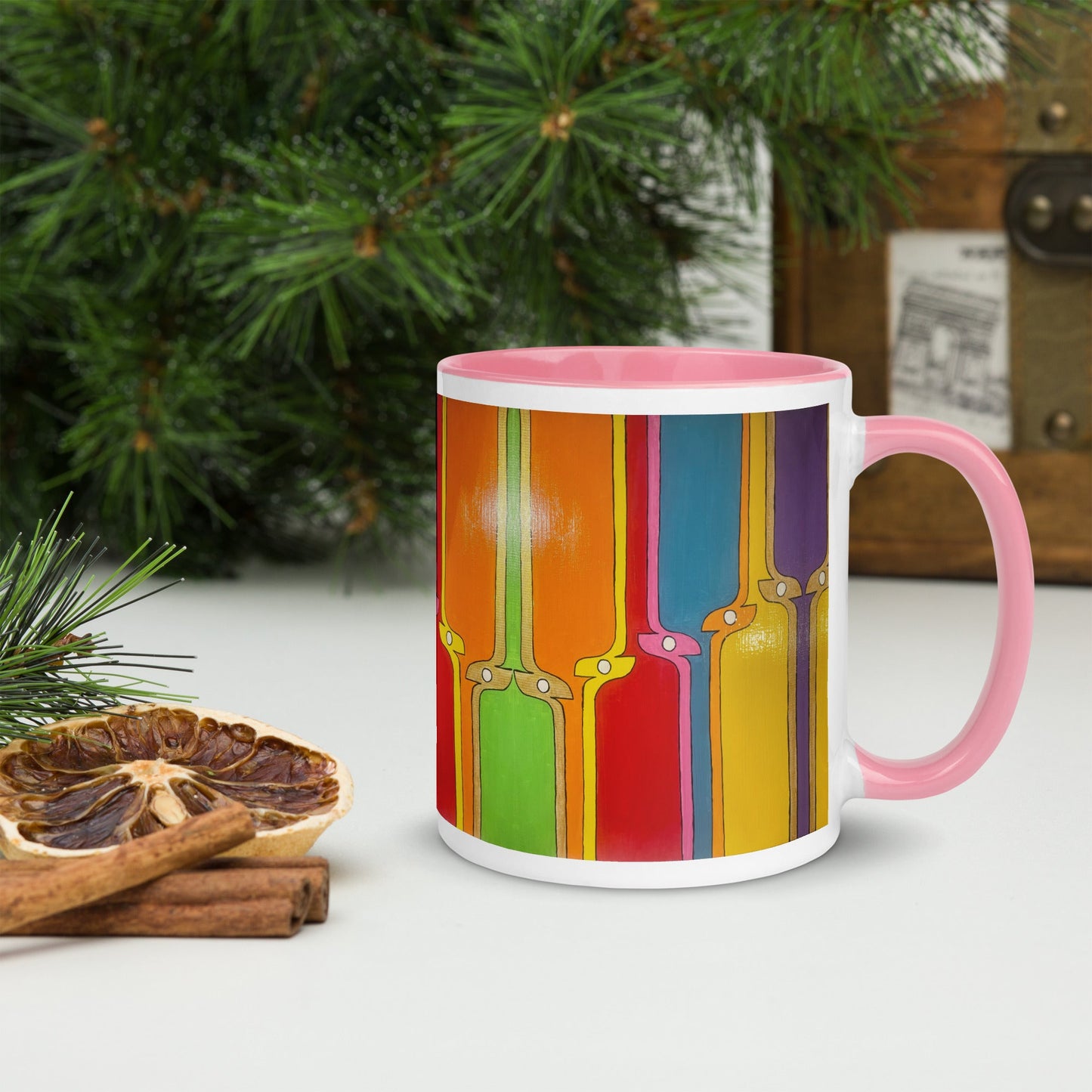 Kite .LinP|RinP. Mug with Color Inside .LinP|RinP.