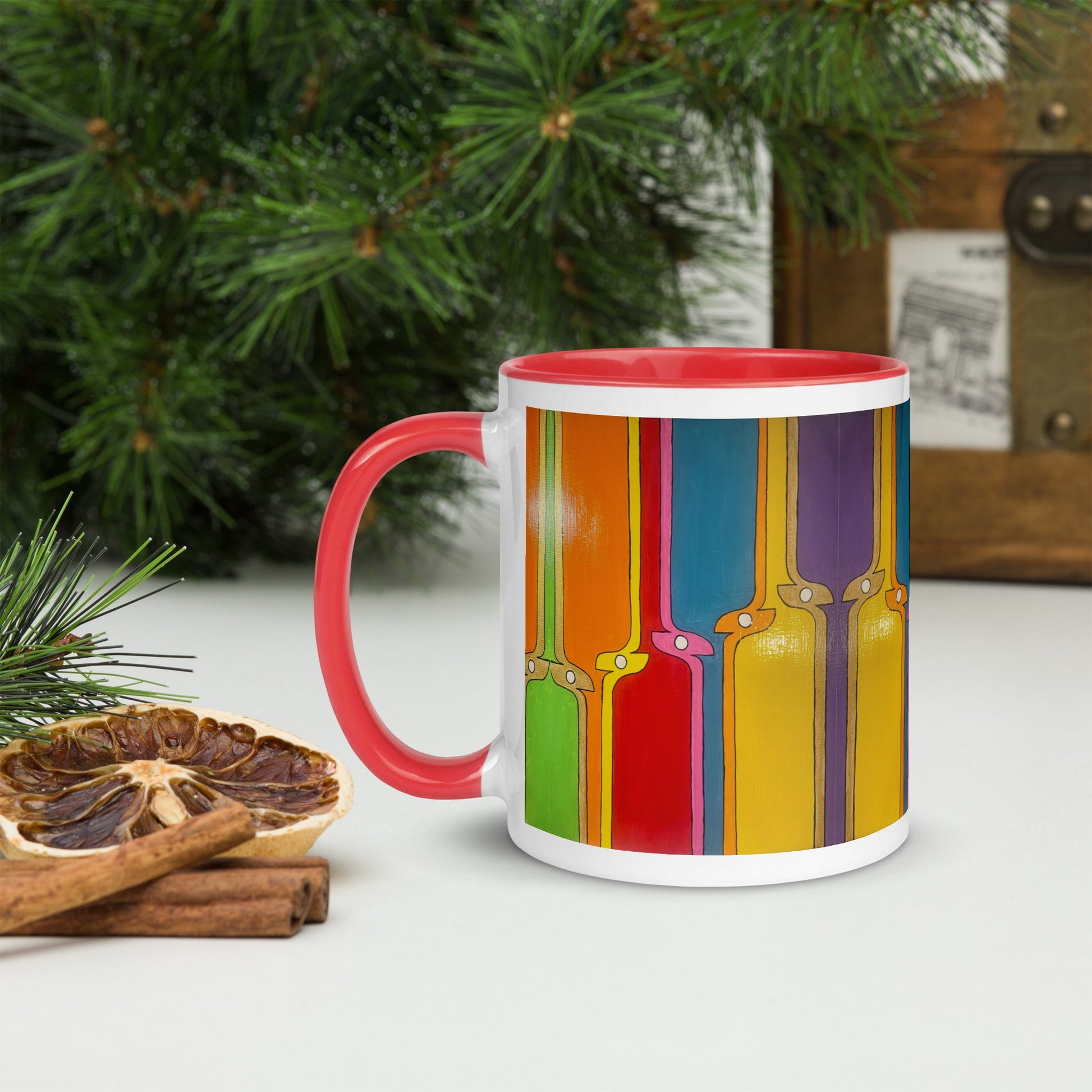 Kite .LinP|RinP. Mug with Color Inside .LinP|RinP.