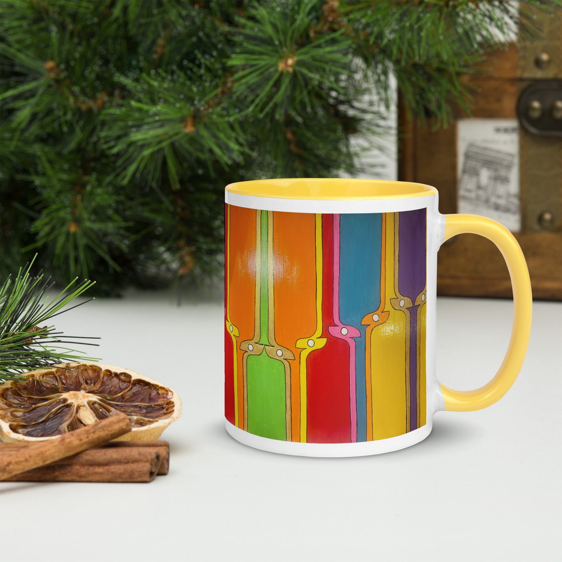 Kite .LinP|RinP. Mug with Color Inside .LinP|RinP.