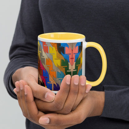 Together .LinP|RinP. Mug with Color Inside .LinP|RinP.