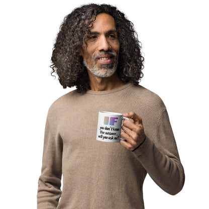 .LinP|RinP. White glossy mug .LinP|RinP.