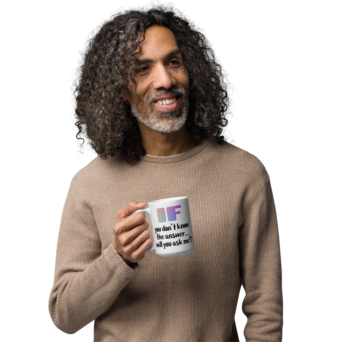 .LinP|RinP. White glossy mug .LinP|RinP.