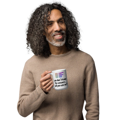 .LinP|RinP. White glossy mug .LinP|RinP.