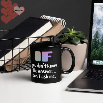 .LinP|RinP. Black Glossy Mug .LinP|RinP.