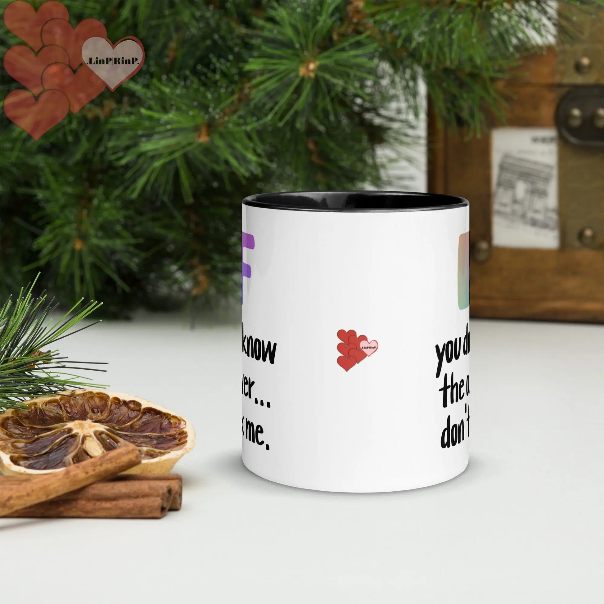 .LinP|RinP. Mug with Color Inside .LinP|RinP.