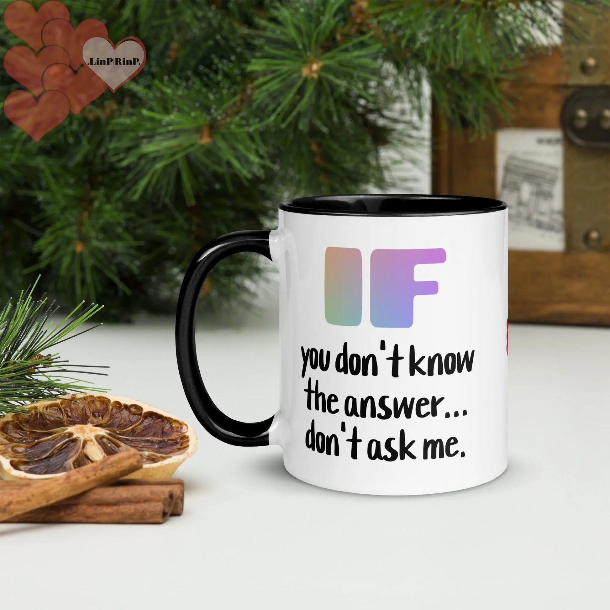 .LinP|RinP. Mug with Color Inside .LinP|RinP.