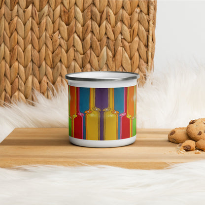 Kite .LinP|RinP. Art Enamel Mug .LinP|RinP.