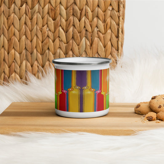 Kite .LinP|RinP. Art Enamel Mug .LinP|RinP.