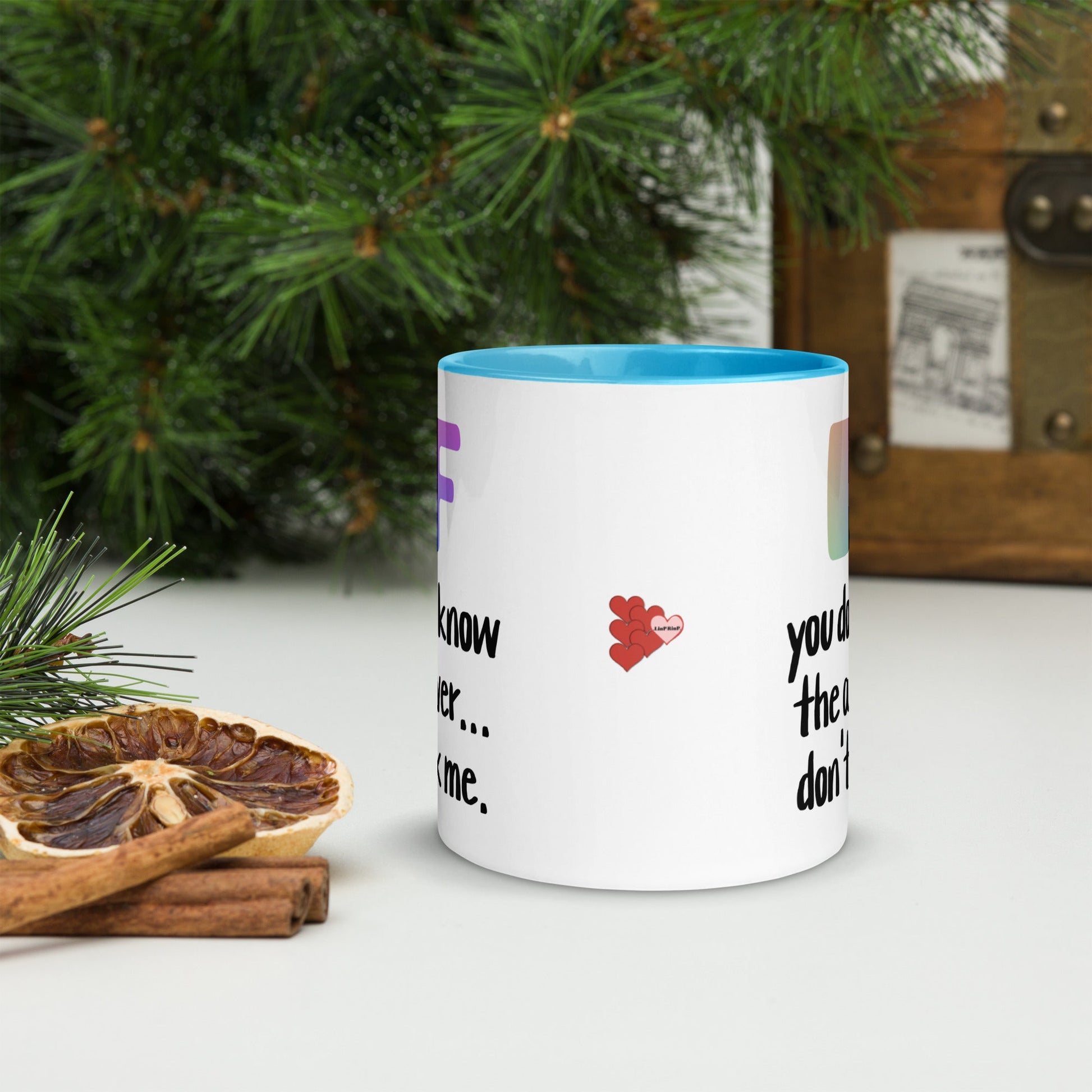 .LinP|RinP. Mug with Color Inside .LinP|RinP.