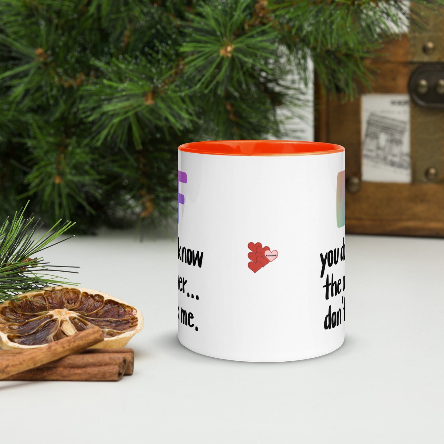 .LinP|RinP. Mug with Color Inside .LinP|RinP.
