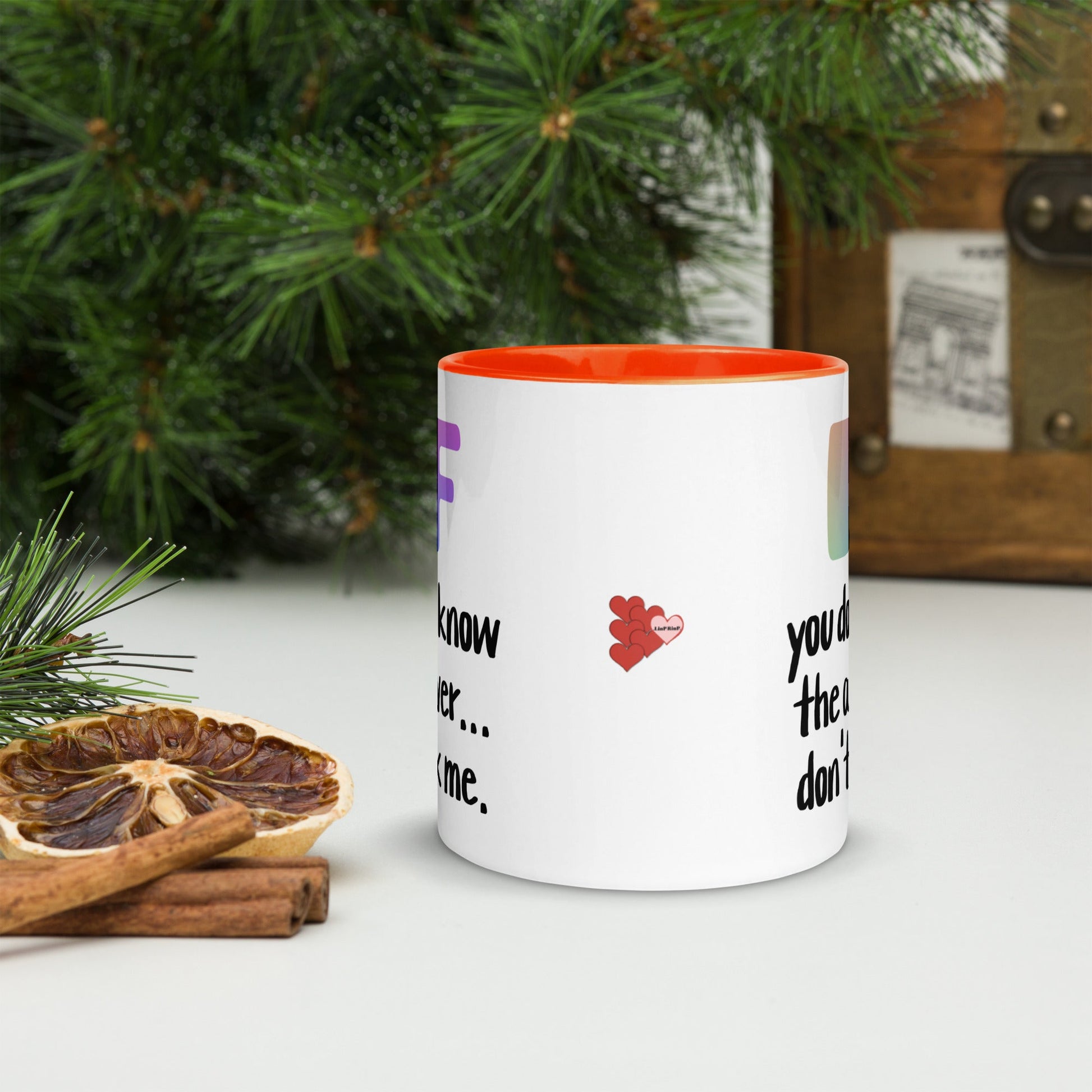 .LinP|RinP. Mug with Color Inside .LinP|RinP.