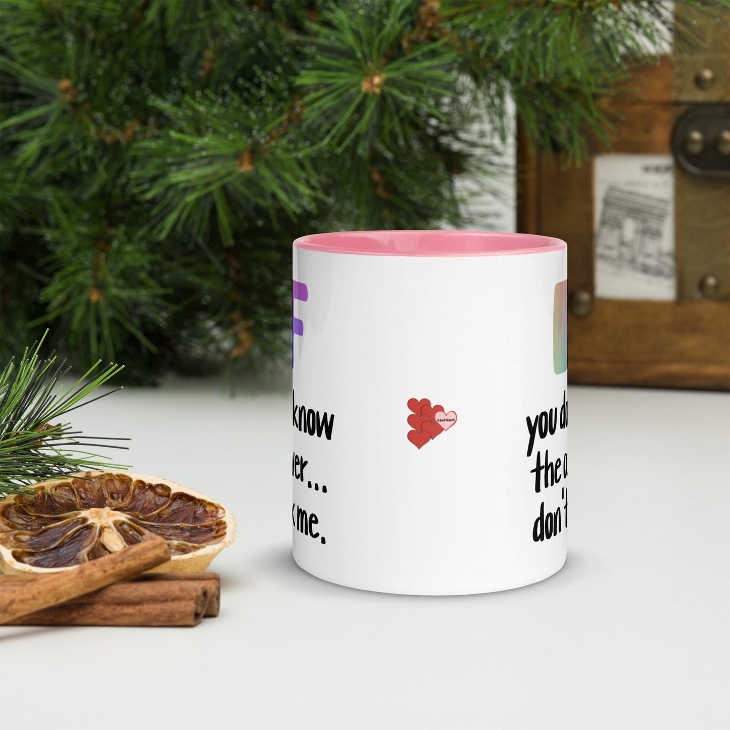 .LinP|RinP. Mug with Color Inside .LinP|RinP.