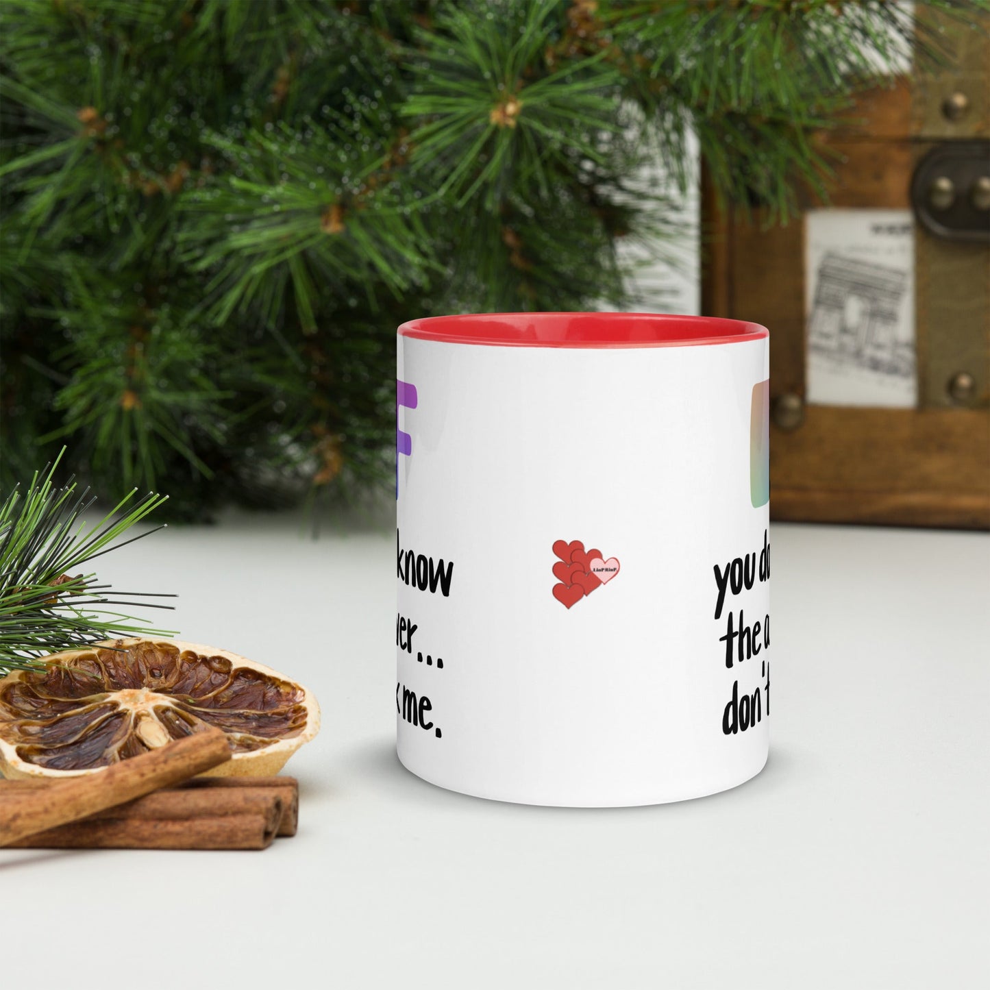 .LinP|RinP. Mug with Color Inside .LinP|RinP.